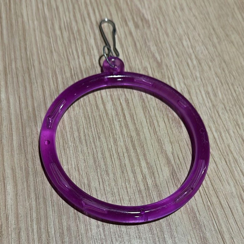 Translucent Bird Swing Ring with Metal Clip (10cm)