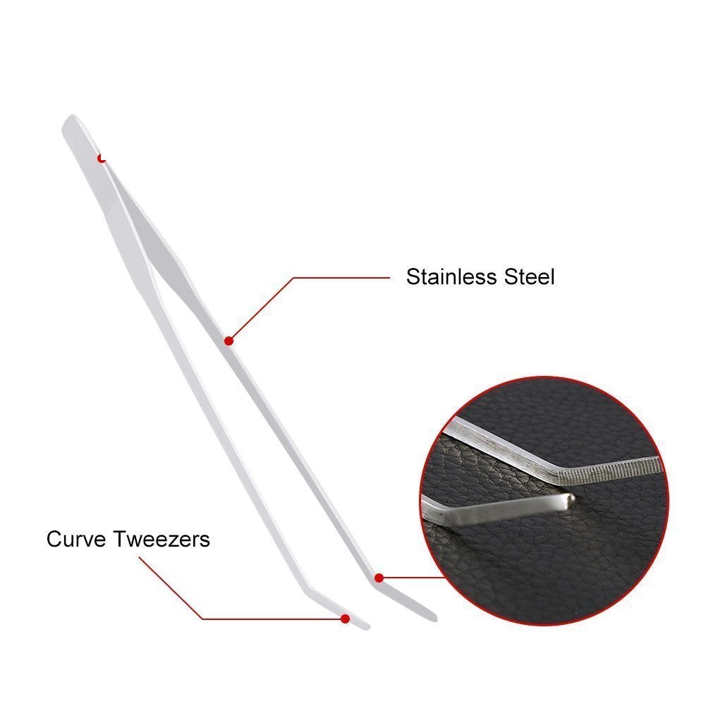 Curved Tweezer 27 cm for Precision Aqua scaping - Plant Stainless Clamper - 4