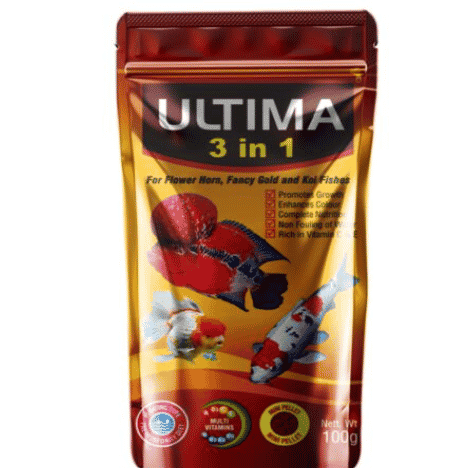 Taiyo Ultima 3 in 1 pellet Fish food 100 gram Pouch
