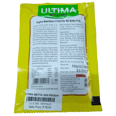 Ultima Betta Food 20 g Pouch - 2