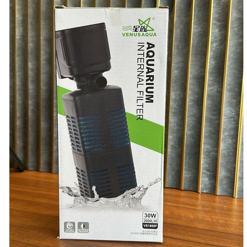 Venus Aqua VS1800F Aquarium Internal Filter (30W) – 2000L/H - 4
