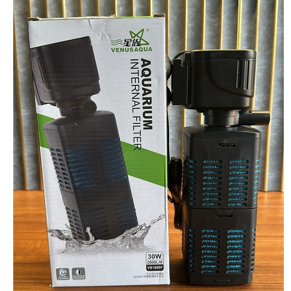 Venus Aqua VS1800F Aquarium Internal Filter (30W) – 2000L/H - 5