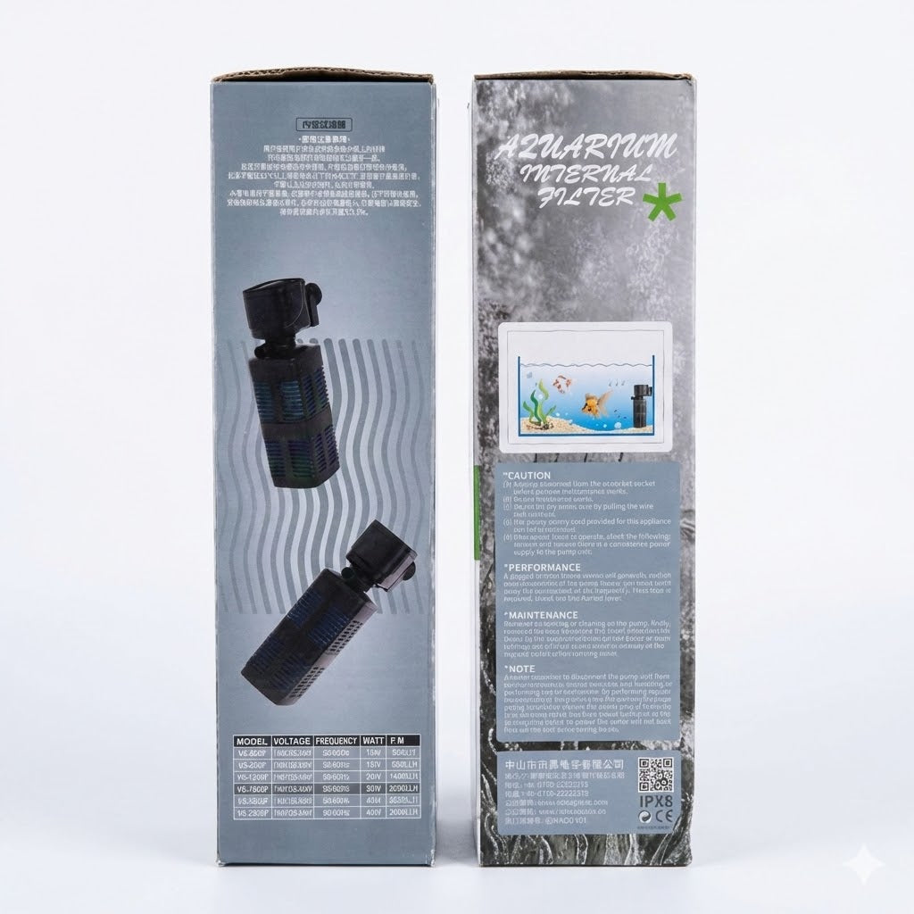 Venus Aqua VS1800F Aquarium Internal Filter (30W) – 2000L/H - 3