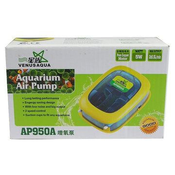 Venus Aqua AP950A Low Noise Aquarium Air Pump Double Nozzle