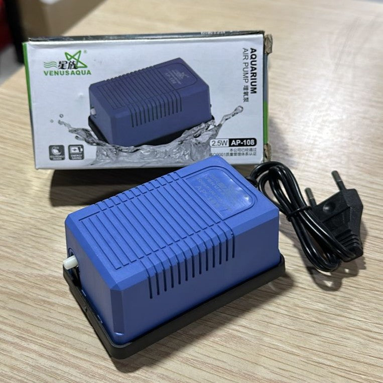 Venus Aqua AP-108 Aquarium Air Pump (2.5W) – Single Outlet Aerator