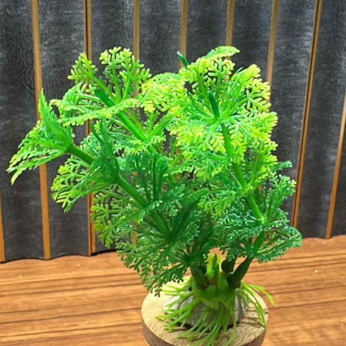Vibrant Green Artificial Plastic Plant (4 Inch) Aquarium Decor – Model TY29-G