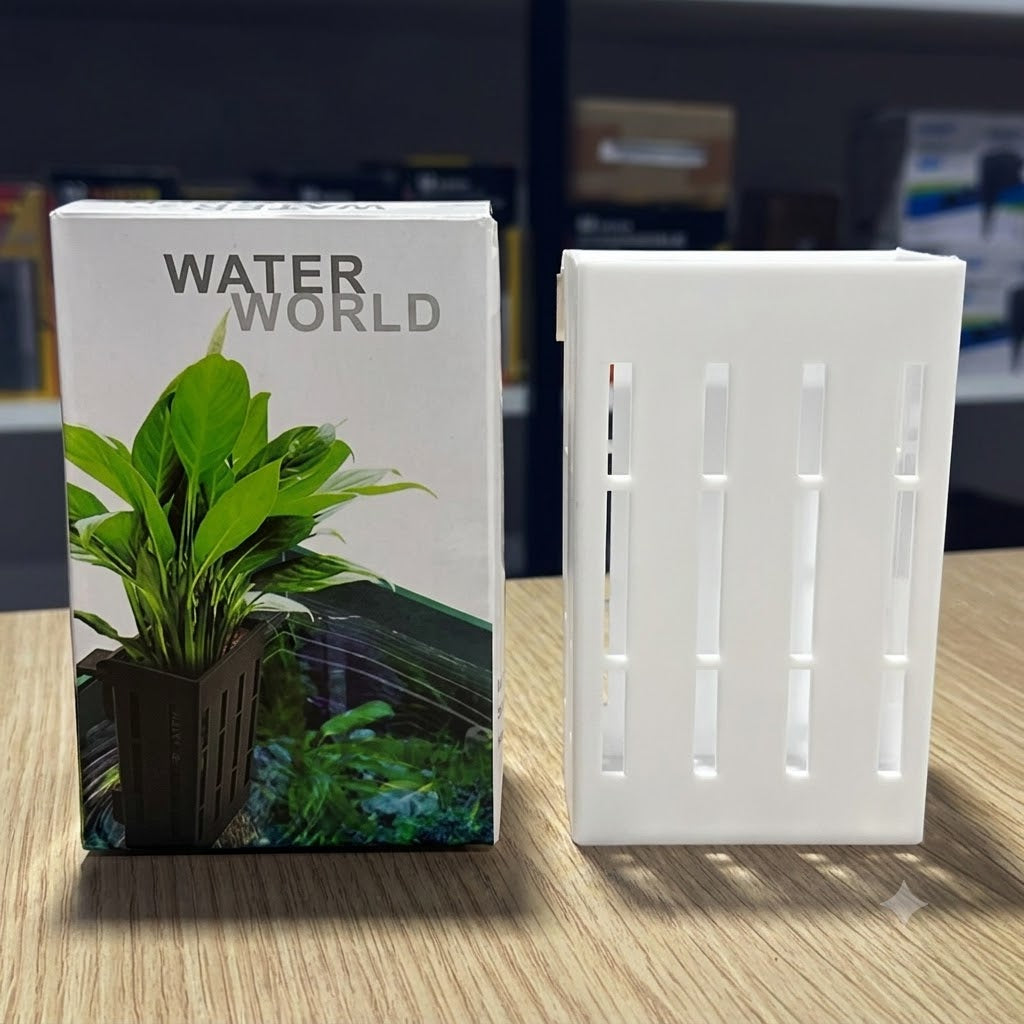 Water World Aquarium Plant Hanging Basket – with Holder