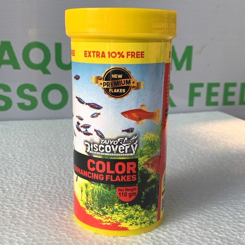 Taiyo Plus discovery Premium Color Enhancing Flakes 110 gram Fish Food - 4