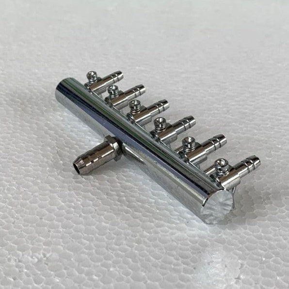 Aquarium 6 Way air Flow Distributor Splitter Steel - 3