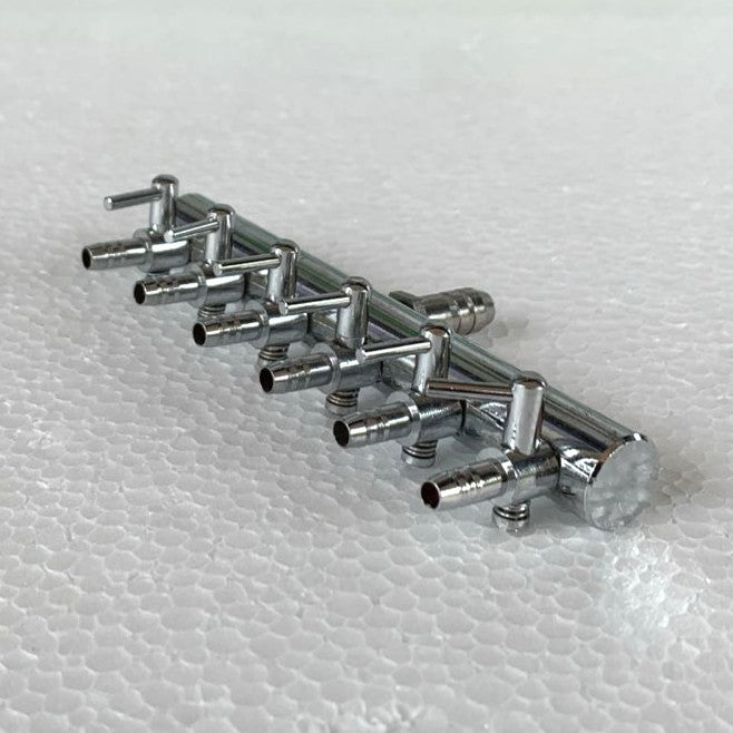 Aquarium 6 Way air Flow Distributor Splitter Steel - 4