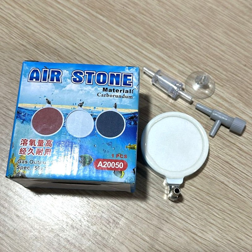 White Disc Air Stone ASW-20050 for Aquariums - 5 cm size