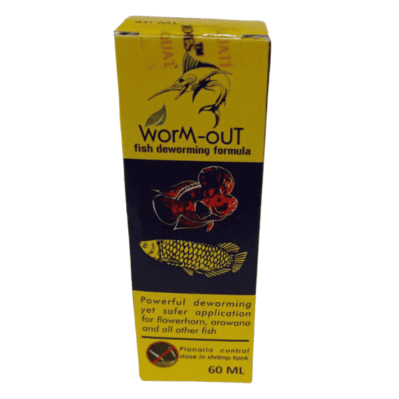 Worm-Out Fish De-worming Formula 60 ml Fish Medicine