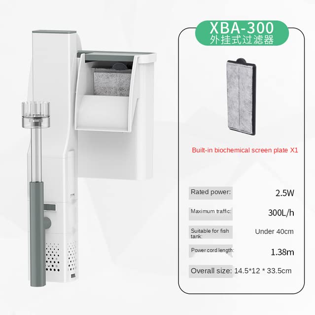 Xiaoli Sunsun XBA-300 Hang-On Filter (2.5W) – 300L/H External Filter for Aquariums - 6