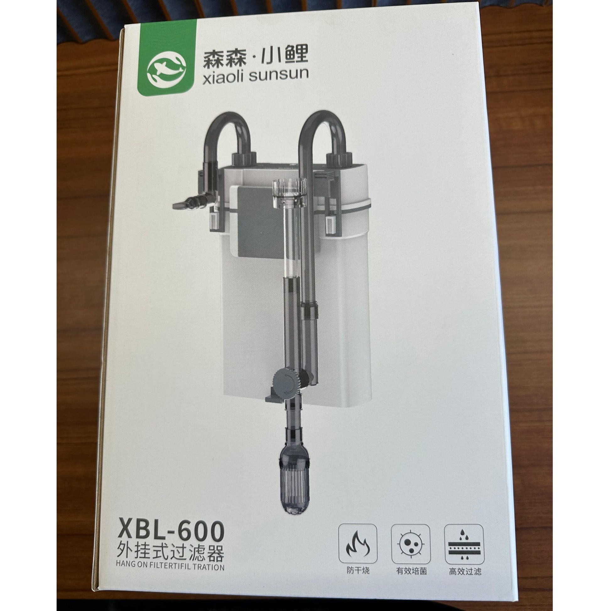 Xiaoli Sunsun XBL-600 Hang-On Back External Canister Filter (7W) – 500L/H - 3