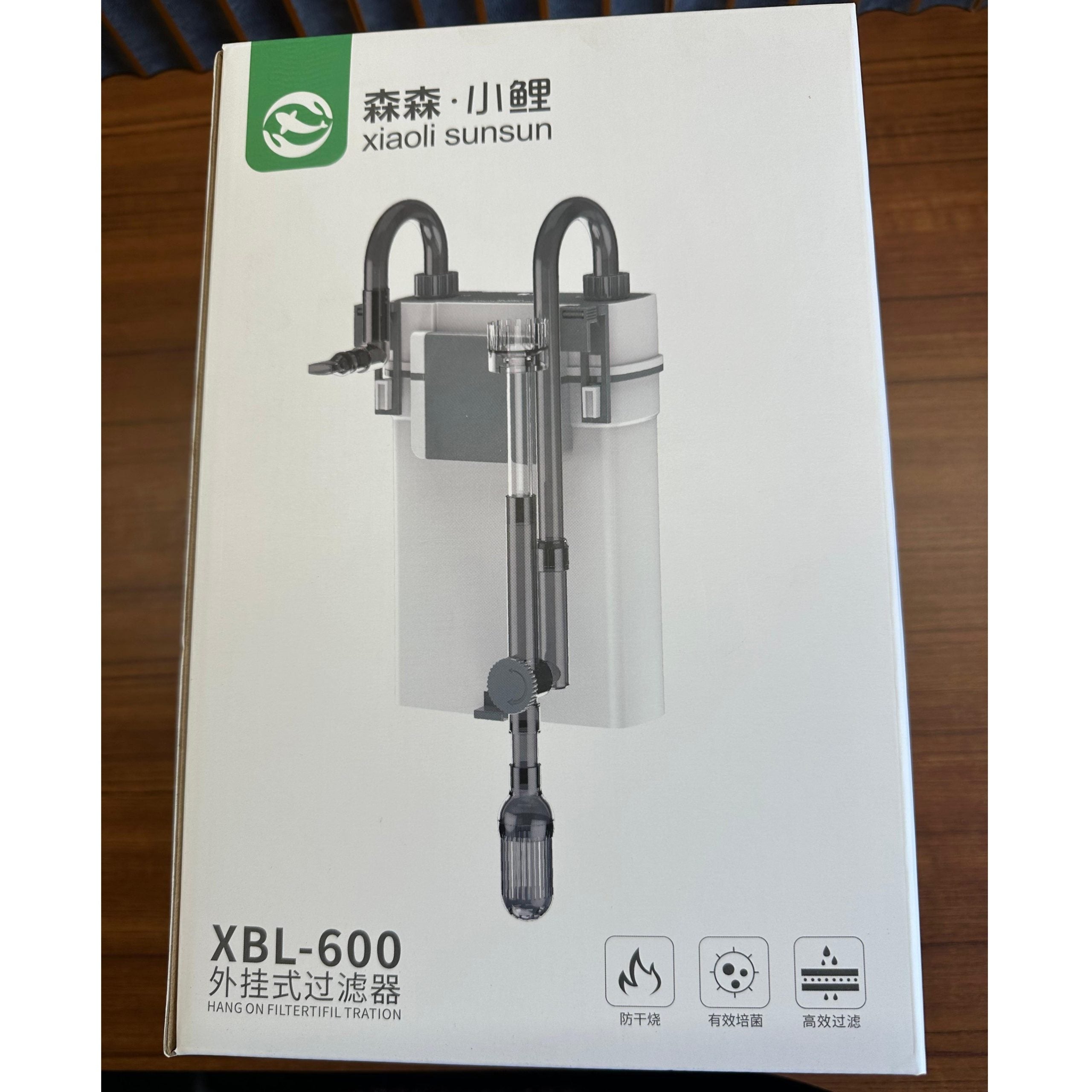 Xiaoli Sunsun XBL-600 Hang-On Back External Canister Filter (7W) – 500L/H - 3