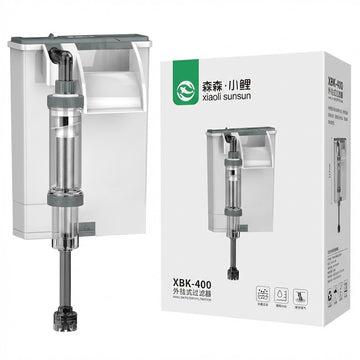 Xiaoli Sunsun XBK-400 Aquarium Hang-On Filter (5W) – 400 L/H with Waste Collector & Surface Skimmer