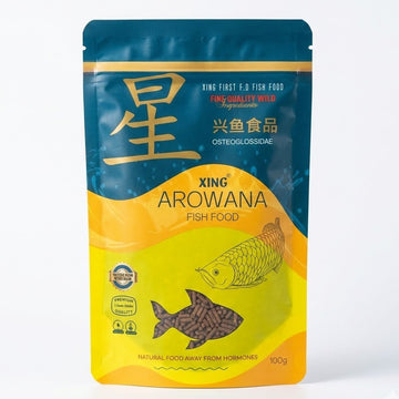 Xing Premium Arowana Fish Food (100g) – 1.5mm Floating Sticks for Color & Growth