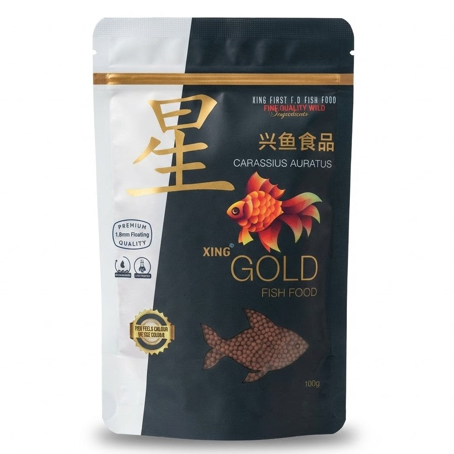 Xing Premium Goldfish Food (100g) – 1.8mm Floating Pellets for Digestion & Color