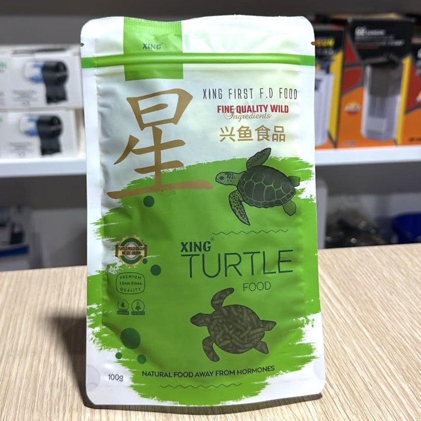 Xing Premium Turtle Food (100g Pouch) – 1.5mm Sticks