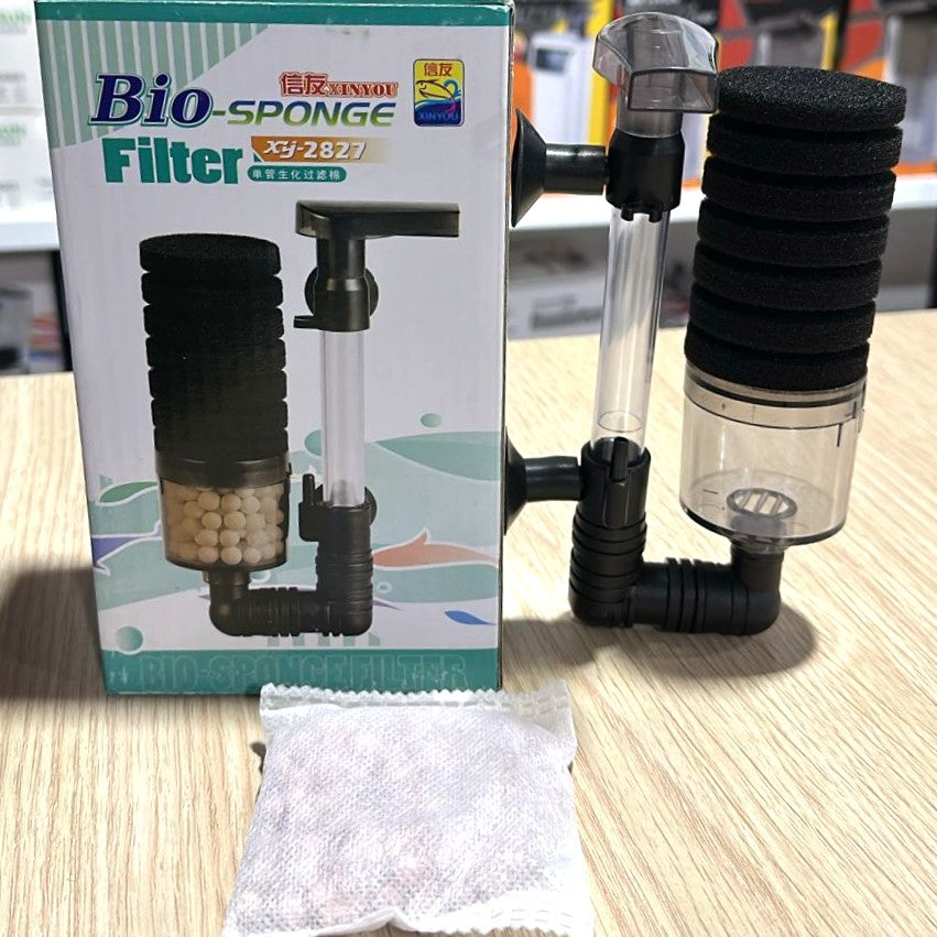 Xinyou XY-2827 Bio-Sponge Filter with Ceramic Media Chamber