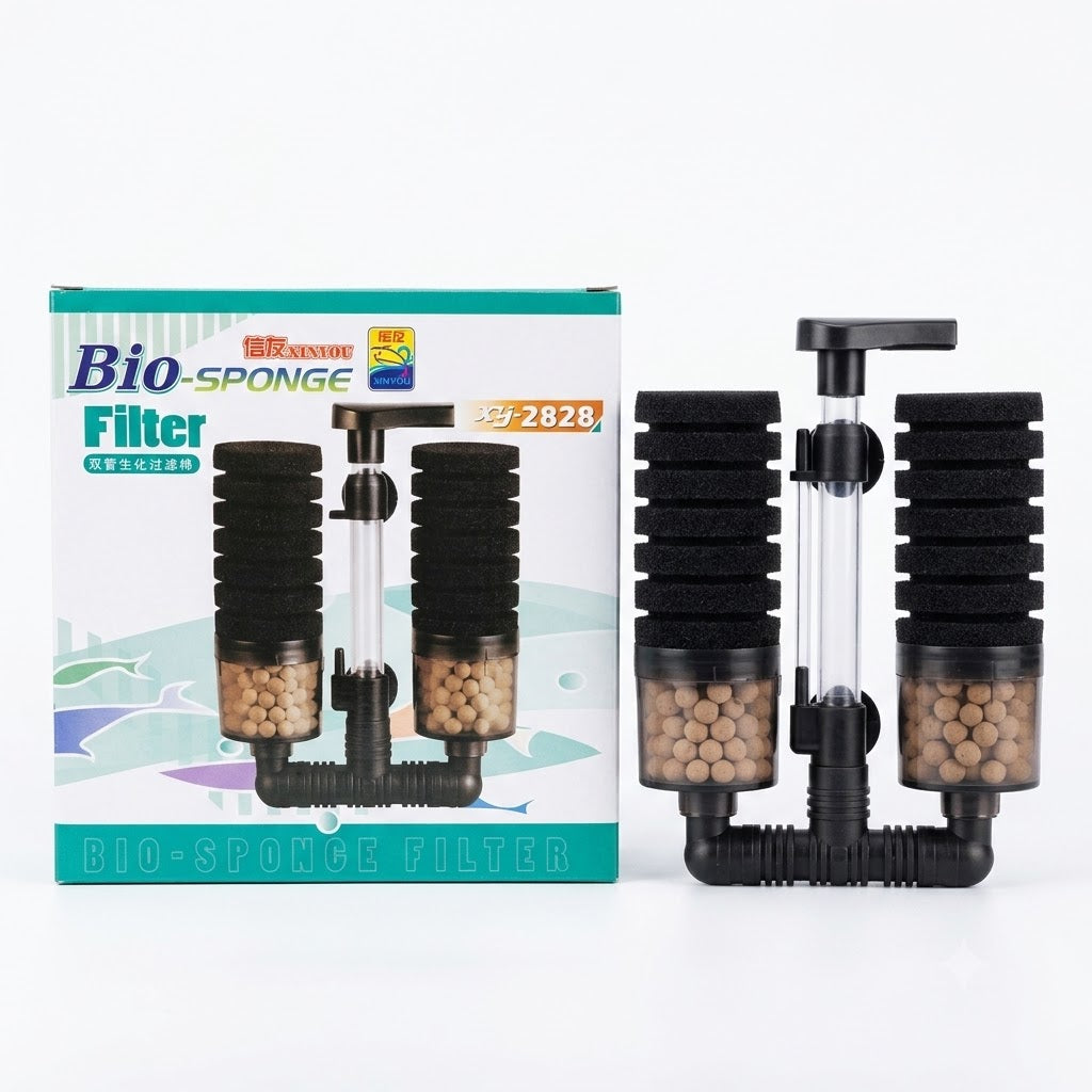 Xinyou XY-2828 Double Bio-Sponge Filter with Media Chambers