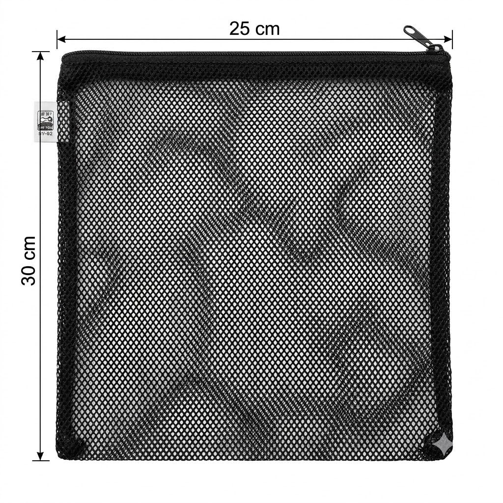 Xinyou XY-D3 Premium Filter Media Bag (30x25 cm) – Black Zipper Mesh