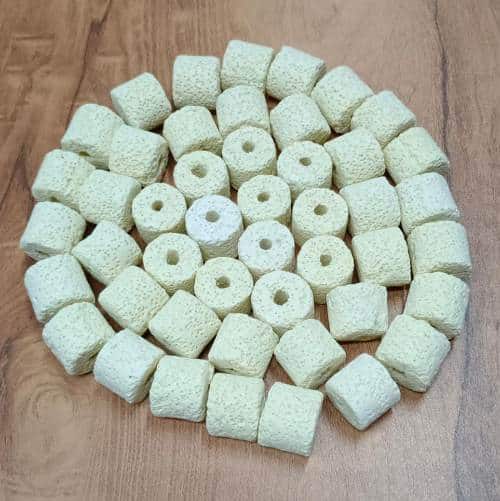 Yellow Ceramic Ring Filter Media 500g for Aquarium - 3