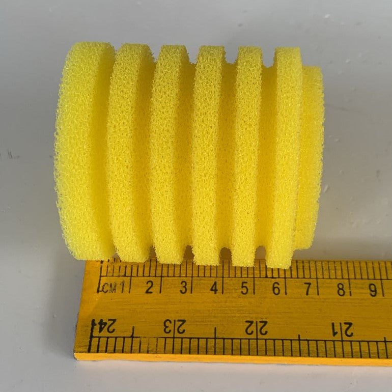 Yellow Replacement Bio-Sponge for Aquarium Filters (Cylindrical) - 3