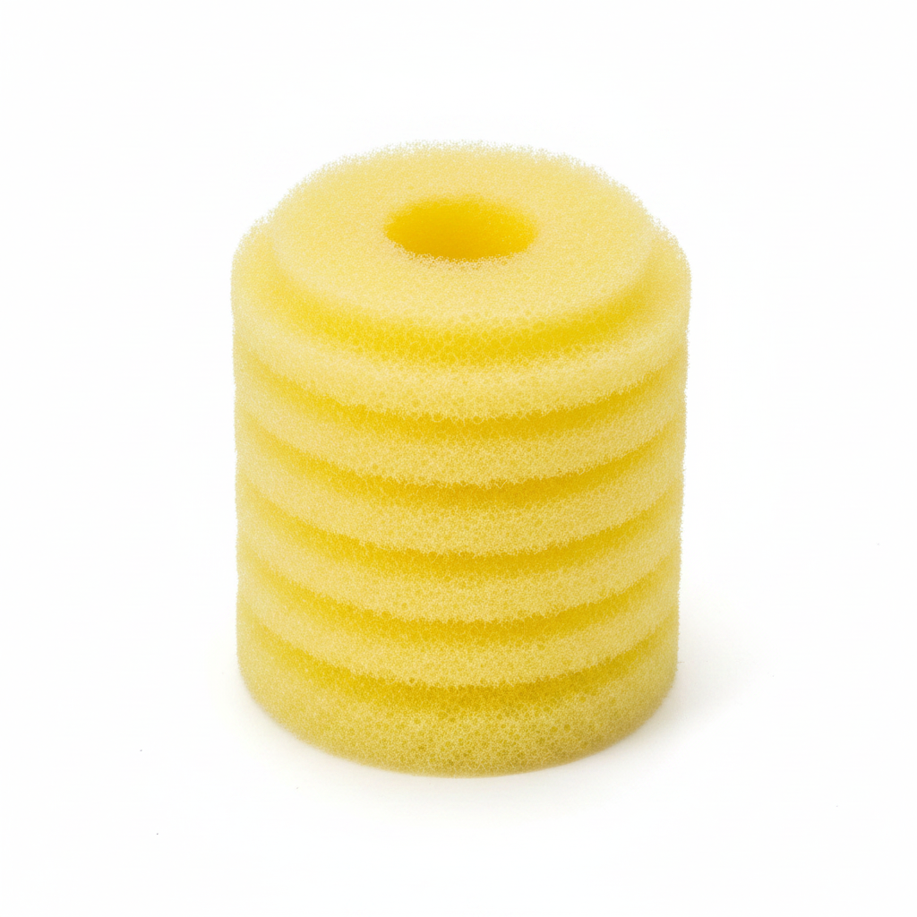 Yellow Replacement Bio-Sponge for Aquarium Filters (Cylindrical)