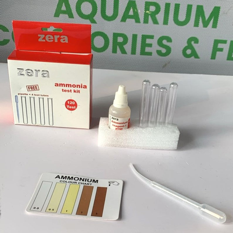 Zera Ammonia Test Kit (120 Tests) - Essential Monitor for Toxic Ammonia