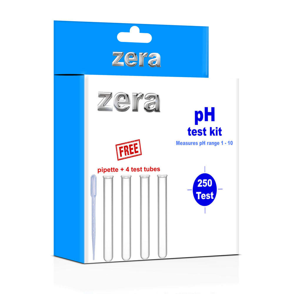 Zera pH Test Kit 250 Tests - Wide Range Aquarium Water Quality Monitor (pH 1-10)