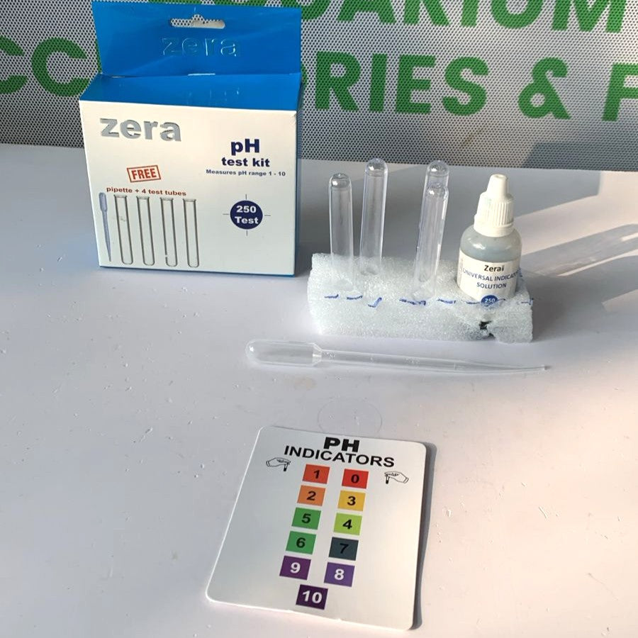 Zera pH Test Kit 250 Tests - Wide Range Aquarium Water Quality Monitor (pH 1-10) - 3