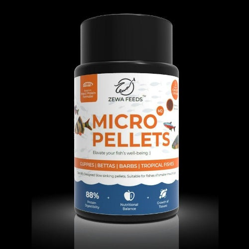 Zewa Micro Pellets Fish Feed 45 grams bottle - 2