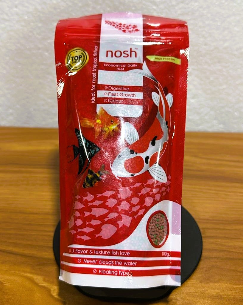 Nosh Daily Diet Tropical Fish Food (100g) – Floating Pellets for Fast Growth