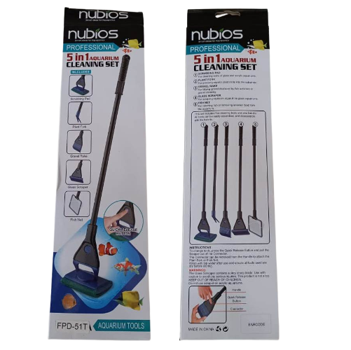 Nubios 5 in 1 Aquarium cleaning set | Extension Type - 2