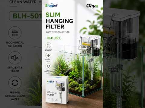 Bluepet BLH-501 Slim Hang On Filter (4W, 300 L/H) – Biochemical Filtration