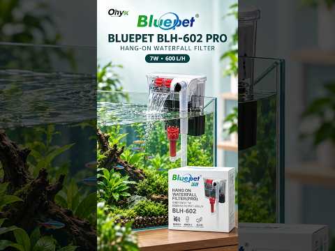 Bluepet BLH-602 Pro Hang-On Waterfall Aquarium Filter (7W, 600 L/H)