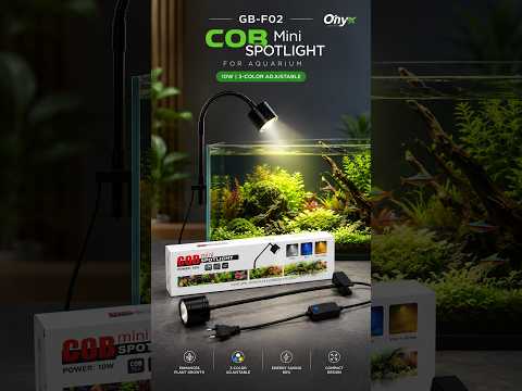 GB-F02 COB Mini Spot Light for Aquarium (10W, 3-Color Adjustable)