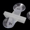 Plastic Dual Suction Cup Fish Tank Divider Sheet Holder Clip White 2