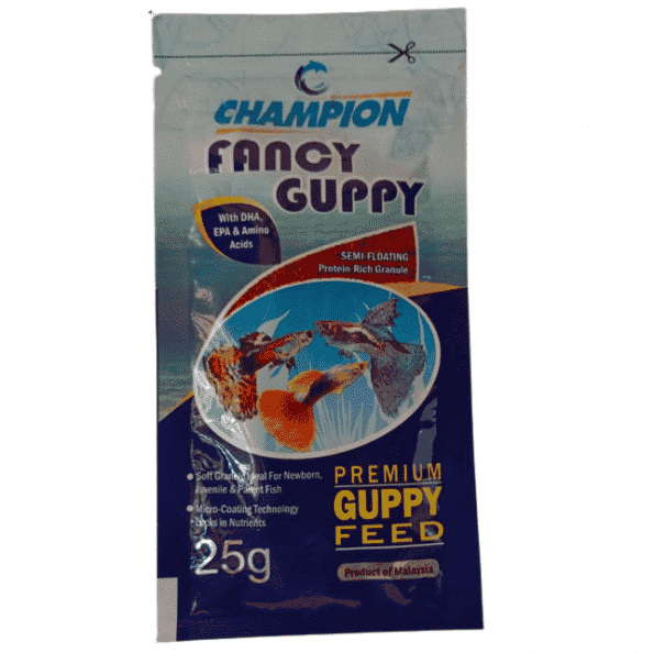 Champion Premium Guppy Food 25 gram Pouch 1