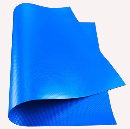 350 GSM Rectangular PVC Coated Nylon Blue Sheet for Fish Pond 1