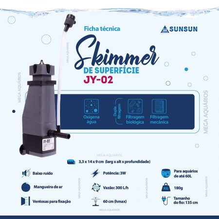 SUNSUN JY-02 Aquarium Surface Skimmer
