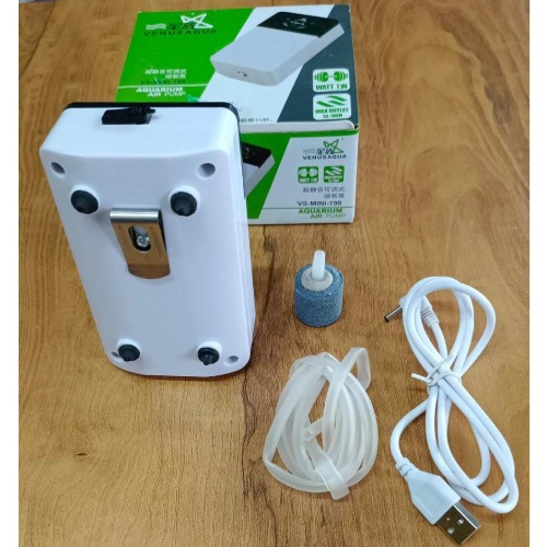 Venus Aqua VS-MINI-198 Aquarium USB Rechargeable Air Pump 6