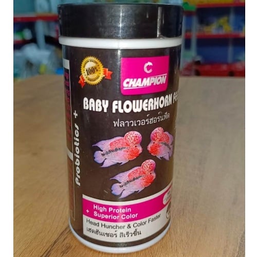 Champion Baby Flower Horn Fish Feed 100 gram 2