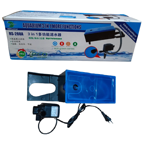 RS ELECTRICAL RS-288A 3 in 1 Top Filter for Aquarium and Fish Tank