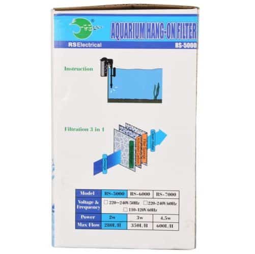 RS Electrical RS-5000 Aquarium Hang On Filter 3