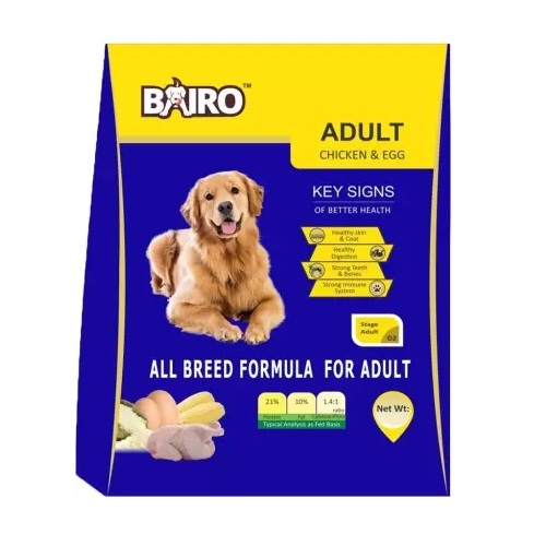 Bairo Adult Chicken & Egg 500gm Pouch
