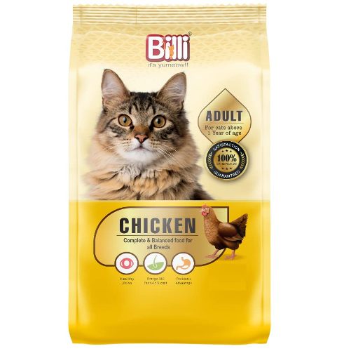 Billi Adult Real Chiken Cat Food 500gm Pouch 1