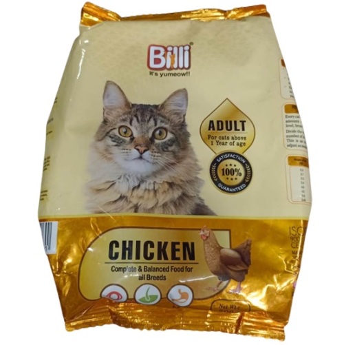 Billi Adult Real Chiken Cat Food 500gm Pouch 3
