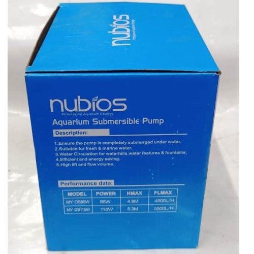 Nubios Aquarium Submersible Pump 85 watts – 2